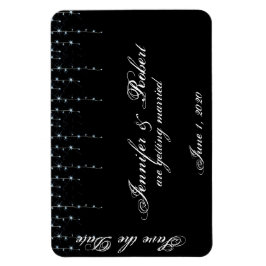 Imán Boda de viñedo de medianoche Guardar la fecha