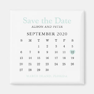 Imán Boda del calendario de corazón de la Casa de la M