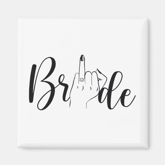 Imán Boda del dedo del anillo de novia (Frente)