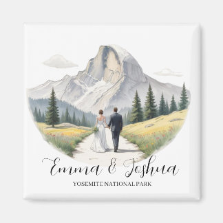Imán Boda del Parque Nacional Yosemite - Personalizado
