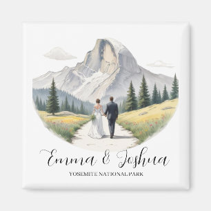 Imán Boda del Parque Nacional Yosemite - Personalizado
