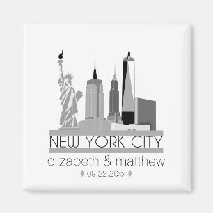 Imán Boda del Skyline de la ciudad de Nueva York