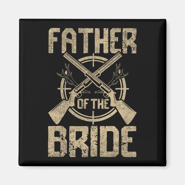 Imán Boda divertida padre de la novia cazando (Frente)