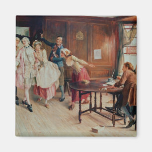 Imán Boda en Fleet Street, 1898 (aceite en lona)