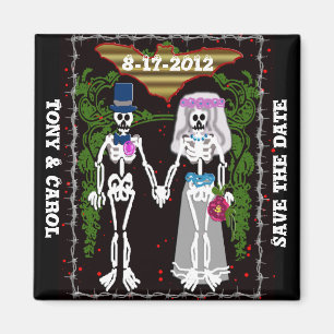 Imán boda esquelético 1