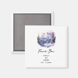 Imán Boda Favor Navidades Aventura Matrimonio al Aire L