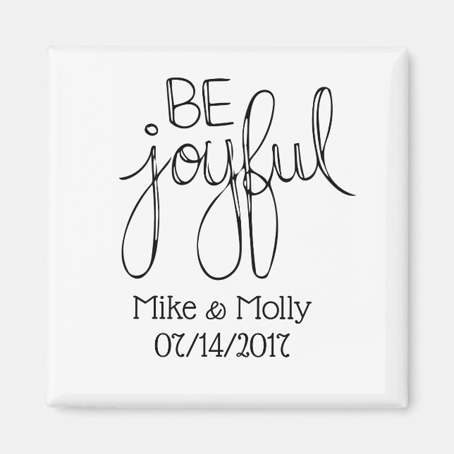 Imán Boda Fecha Favor (Frente)