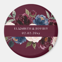 Boda Floral Burgundy Rubor Verde Marino