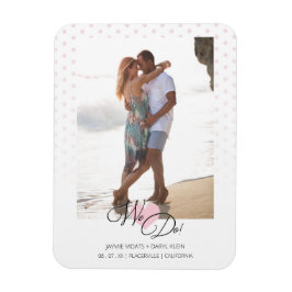 Imán Boda fotográfico de puntos de polka