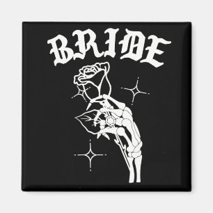 Imán Boda gótica Skeleton Bride Spooky Halloween Jus