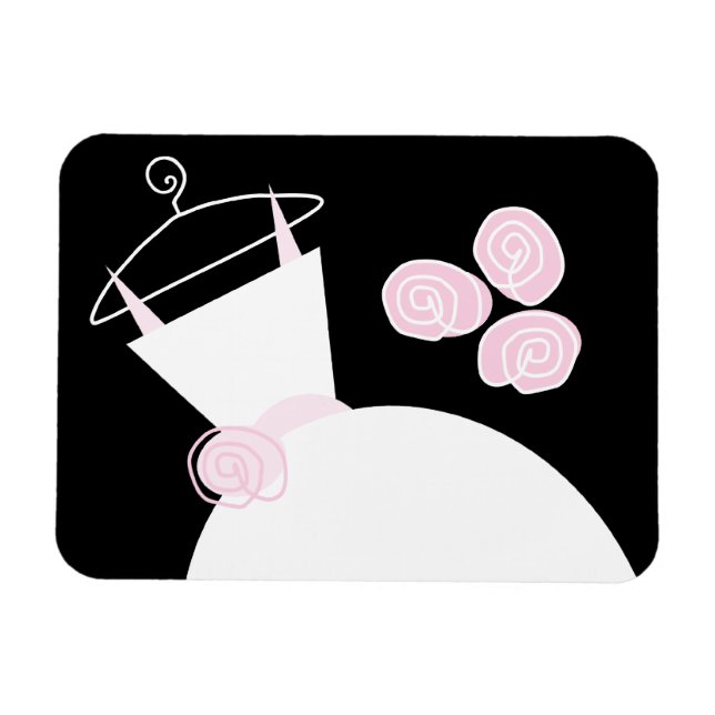 Imán Boda Gown Pink black horizontal (Horizontal)