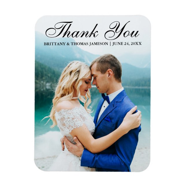 Imán Boda Gracias A La Moderna Fotografía Magnet L (Vertical)