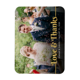 Imán Boda Gracias Oro Amor Y Gracias Foto