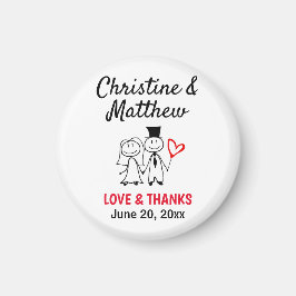 Imán Boda Gracias Por Favorecer A La Pareja Cute