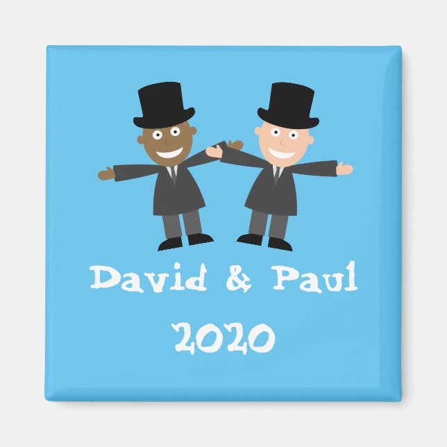 Imán Boda interracial gay (Frente)