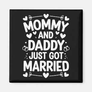 Imán Boda Matrimonial Infantil Novia Groom Mami Y Papi