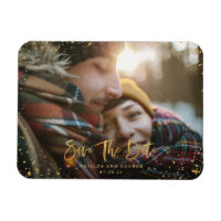 Boda moderno con guión de estrellas doradas