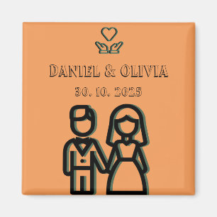 Imán Boda Naranja profundo