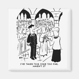 Imán Boda - Novio Broma Cartoon