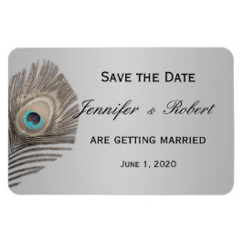 Imán Boda Peacock de Silver Elegance
