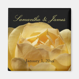 Imán Boda personal de la rosa amarilla
