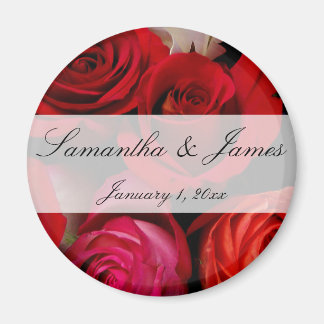Imán Boda personal de Red Rose Bouquet