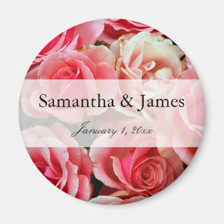 Imán Boda personal Rosa Bouquet