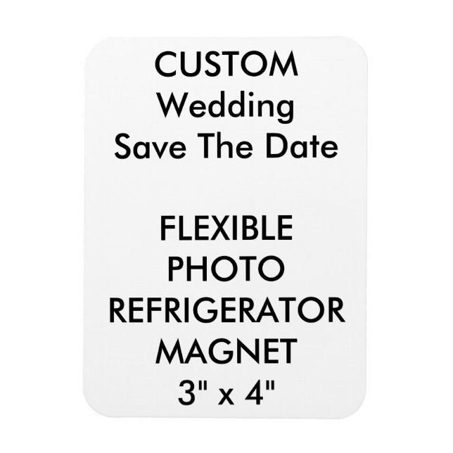 Imán Boda Personalizada Guardar La Fechadora De Fechas  (Vertical)