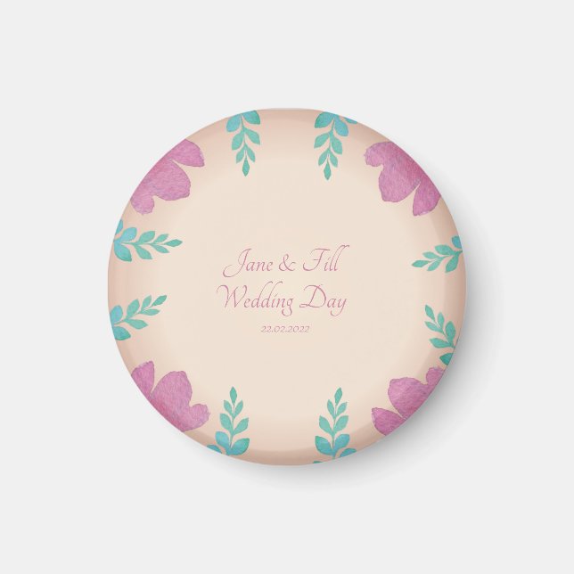 Imán Boda personalizado (Frente)