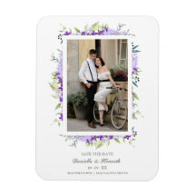 Boda Purple Shades Flores y ramas Foto