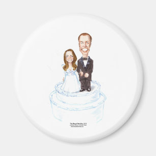 Imán Boda Real Catherine & William Regalos Camisetas Et