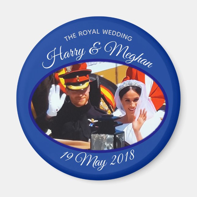 Imán Boda real de la foto de Harry y Meghan (Frente)