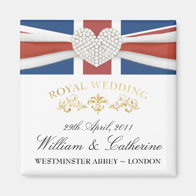Imán Boda Real - William & Kate Keepsake Magnet (Frente)