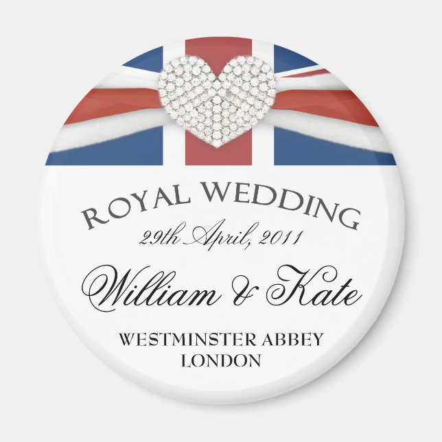 Imán Boda Real - William & Kate Keepsake Magnet (Frente)