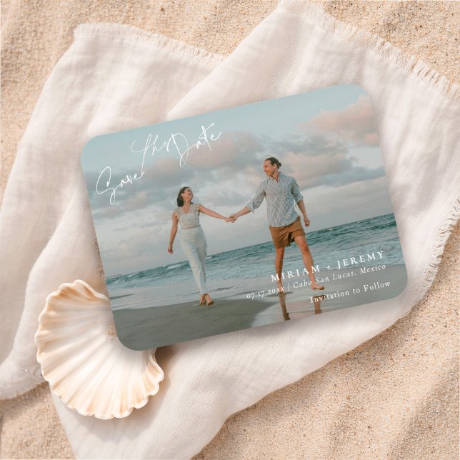 Imán Boda Romántica en Destino de Playa Foto Completa (Subido por el creador)