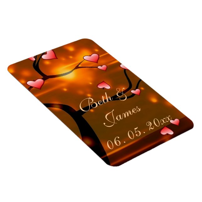 Imán Boda romántico elegante (Lado Derecho)