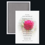 Imán Boda Rosa Rosebud Salva La Fecha<br><div class="desc">Boda salva la fecha imán rosa rosebud. Puedes personalizar esta boda de color rosado ahorrando el imán de fecha con tus propios detalles de boda. Si necesita ayuda para personalizar, póngase en contacto con nosotros a través del enlace de esta página. Boda personalizada rosa de rosebud ahorra el imán de...</div>