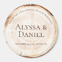 Boda Rústico Personalizado de grano de corte de ma