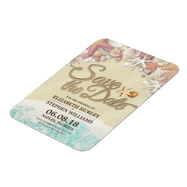 Imán Boda Salvar La Feria De Verano Sandy Beach Starfis (Lado Izquierdo)