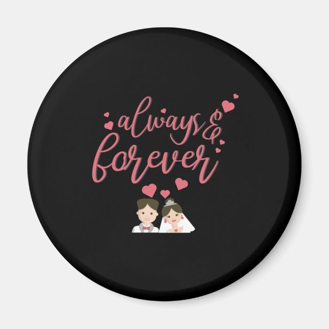 Imán Boda Siempre Y Para Siempre (Frente)