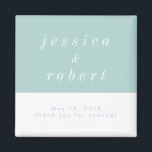 Imán Boda simple de Airy Pastel Minimalista<br><div class="desc">Un imán de referencia boda simple y minimalista con un tema claro en tonos pastel y blanco. Perfecto para dar siempre a su boda.</div>
