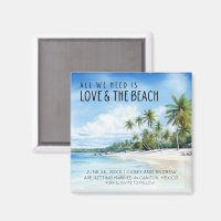 Boda Tropical Beach Wedding Save Date
