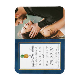 Imán Boda Tropical De Piña Salva La Fecha Magnet