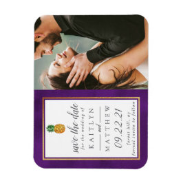 Imán Boda Tropical De Piña Salva La Fecha Magnet