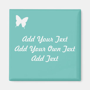 Imán Boda Turquesa De Mariposa Que Salva La Fecha Magne