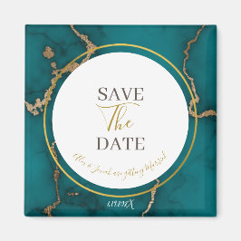 Imán Boda verde verde azulada de Kintahora Geodo Ahorra