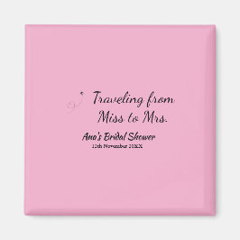 Imán Boda viaje ducha nupcial agregar nombre fecha seño