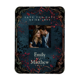 Imán Boda Victoriana de Elegancia Gótica Salva La Fecha