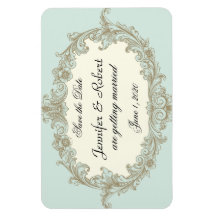 Boda vinícola Blue Gold Cream Save the Date