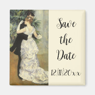 Imán Boda Vintage Guardar la Fecha, Baile en la Ciudad,